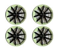 Lot 4 Enjoliveurs Roue Voiture 18 Pouces pour Tesla pour Model 3 (2017-2023), Accessoires De Remplacement(Avocado Green)