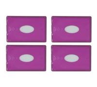 Lot 4 Etuis Porte carte rigide Rose , Fabriqué en France idéal cartes bancaires CB, Transport, Navigo, Carte Vitale, Etudiant Rose