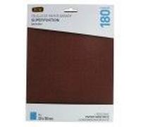 Lot 4 feuille papier abrasif corindon 230 x 280 mm grain 180 SCID