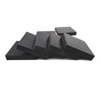 Lot 4 Feuilles Silicone, Feuilles Caoutchouc Noir, Bloc Caoutchouc Amortisseur, Joint D'étanchéité(50x50x10mm)