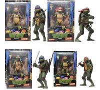 Lot 4 Figurines LES TORTUES NINJA TMNT michelangelo Leonardo donatello Raphael lot dessin anime figure modèle collection personnage