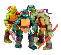 Lot 4 Figurines TORTUES NINJA donatello michelangelo Leonardo Raphael figure