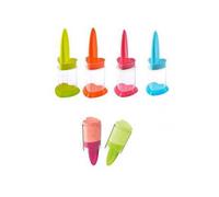Lot 4 moule sucette glace polo sorbetiere turbine batonnet 4 couleurs SANS BPA