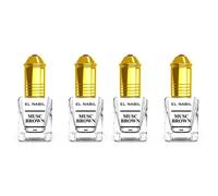 Lot 4 muscs Brown El Nabil 4 x 5ml extrait de parfum
