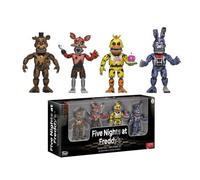 lot 4 personnages boite C Five Nights At Freddy 'S Nightmare freedy , foxy , chica , bonnie
