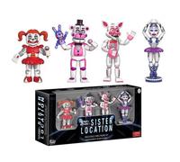 lot 4 personnages boite D Five Nights At Freddy 'S , sister ' location