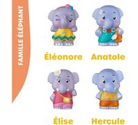 Lot 4 personnages famille éléphant VULLI - A partir de 18 mois