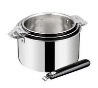 Lot 4 pièces Lagostina Esperta Amovible 12909600004 Argent