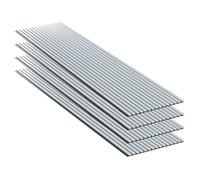 Lot 4 pièces - Panneau Acoustique - Gris Cuir - Feutrine Noir - 240x60x1.1cm