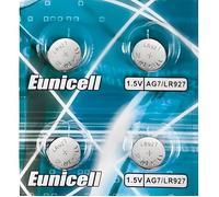 Lot 4 Piles Bouton Eunicell AG7 / LR57 / LR927 / 395 / 399 / SR57 / SR927 / V395 / V399 / G7 - Pile Alcaline