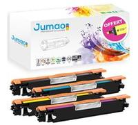 Lot 4 Toners cartouches Jumao compatible pour HP TopShot LaserJet Pro (CF040A) G