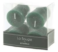 Lot 4 votives 4.3X4.7 cm - Amadeus - Vert - Vert G
