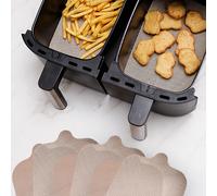 Lot 4 x 2 feuilles de cuisson rectangulaires pour friteuse à air chaud NoStik