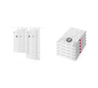 Lot 4 x Sac de rangement sous vide avec cintre & Aspispace Lot de 5 x Sac de rangement sous vide, Transparent, taille M, 55 x H90 cm, RAN7368