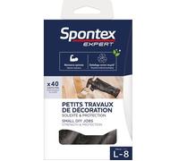 Lot 40 gants petits travaux L taille 8 SPONTEX expert