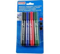 Lot 4X Marqueur 4 Couleurs Permanent Feutre Indélébile Non Effaçable