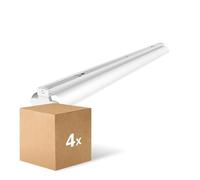 Lot 4x Noxion Réglette Click Réflecteur V2 LED T8 | Convient pour 2x 150cm Tube LED