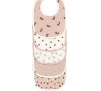 Lot 5 bavoirs en éponge coton bio Little Forest Lapin