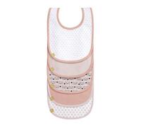 Lot 5 Bavoirs Éponge Imperméables Rose Rose