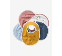 Lot 5 bavoirs naissance animaux motif animaux TU