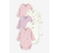 Lot 5 bodies croisés bébé Petit Bateau blanc 12M(74CM)