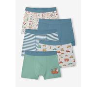 VERTBAUDET Lot 5 Boxers garçon Circuit écru 8A