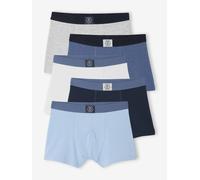 Lot 5 boxers unis garçon bleu 12A