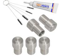 LOT 5 CAPUCHON DOUILLE ALUMINIUM POUR GOUPILLE PISTON SOUPAPE DE DRAINAGE UNITÉ DE PERCOLATION GROUPE BRASSAGE MACHINE À CAFÉ REMPLACEMENT COMPATIBLE AVEC JURA IMPRESSA GIGA KRUPS FRANKE AEG ETC…
