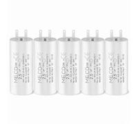 Lot 5 Condensateurs 2,5 µF avec Mousses pour Moteur de Volet Roulant SOMFY 10 Nm - Compatibles avec Moteurs Tubulaires nécessitant des Cosses Faston 2,8 mm - MECO