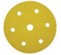 Lot 5 disques velcro/papier pour ponceuse 225 mm-7 trous-grain 100 LEMAN