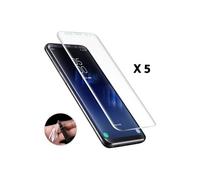 Lot 5 Films Protection pour Samsung Galaxy S9 - Protecteur Ecran en Plastique Incurve Integral Ultra Resistant Anti Rayure Ultra Mince