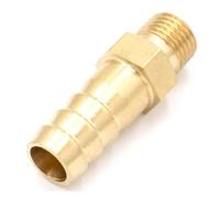 LOT 5 Hose Barb I/D 10mm - M12x1.75 Male Thread Brass Tube Connector Barbed Fitting Fuel Gas Water