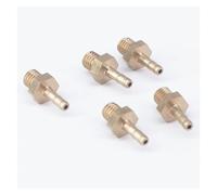 LOT 5 Hose Barb I/D 2.5mm x M5 Metric Male Thread Brass coupler Splicer Connector Fitting