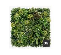 Lot 5 murs vegetaux Luxury 5 m2 - panneaux artificiels haut de gamme denses