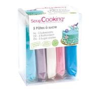 Lot 5 pâtes à sucre - Sirène - 5 x 80 g