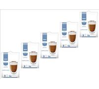 Gimoka Puro Aroma Cappuccino, Café, Café Torréfié et Capsules de Lait, Capsules de Café Compatible Nescafé Dolce Gusto, Bleu Clair, 16 Capsules/8 Portions