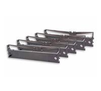 Lot 5 x ruban, ruban en nylon, bande d'encrage vhbw pour imprimante matricielle OKI Microline 5100, 5150