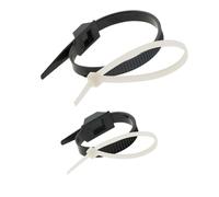 Zenitech Colliers de câblage – Lot de 50, noirs et blancs