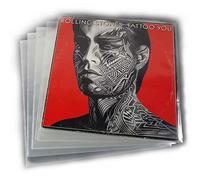 LOT 50 POCHETTES de protection pour vinyles, POLYPROPYLENE (325x325 80 microns) POUR ALBUM SIMPLE DOUBLE ET GATEFOLD