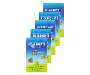 Lot 5x Bicarbonate alimentaire - Boîte 400g