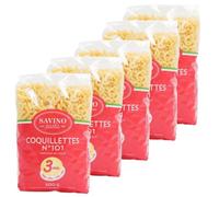 Lot 5x Pâtes Coquillettes n°101 cuisson express - Paquet 500g