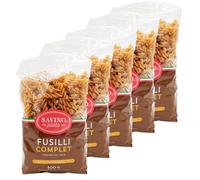 Lot 5x Pâtes Fusilli n°36 au blé complet - Paquet 500g