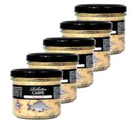 Lot 5x Rillettes de carpe à la moutarde - Pot 90g