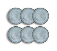 Lot 6 assiettes coupes aronal 15.5cm en gres bleu