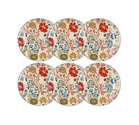 NOVASTYL - Lot 6 assiettes plates jaipur 27cm en grès - 2614621