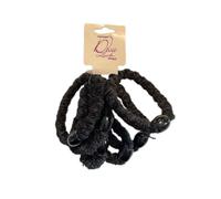 Lot 6 chouchou noir velour Ellepi