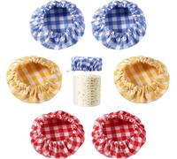 Lot 6 couvercles en tissu pour bocaux à levain Vendos85