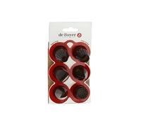 De Buyer - Coffret CRÉATIF : 6 douilles en tritan avec support - 16,5 x 8,5 x 7 cm -, Noir