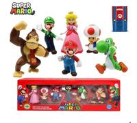 Lot 6 Figurines Super Mario Boite + Sac Collector