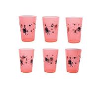 Lot 6 gobelets araignées Halloween - Taille Unique